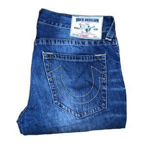 Vintage True Religion Jeans Size 34 STRAIGHT Blue